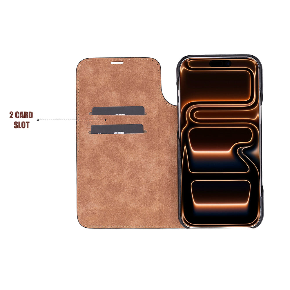 Sonat Genuine Leather iPhone 17 Pro Max Folio Case
