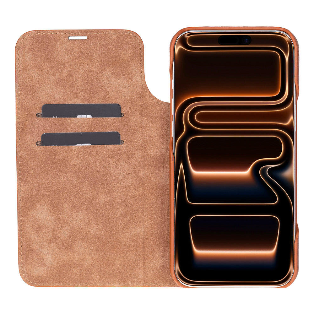 Sonat Genuine Leather iPhone 17 Pro Max Folio Case