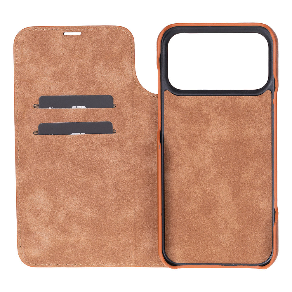 Sonat Genuine Leather iPhone 17 Pro Max Folio Case