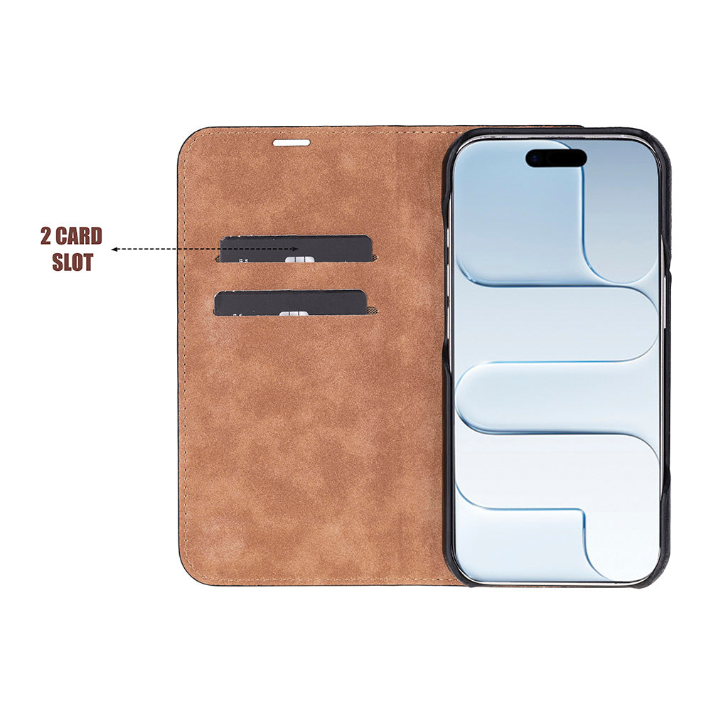 Sonat iPhone 17 Leather Folio Case