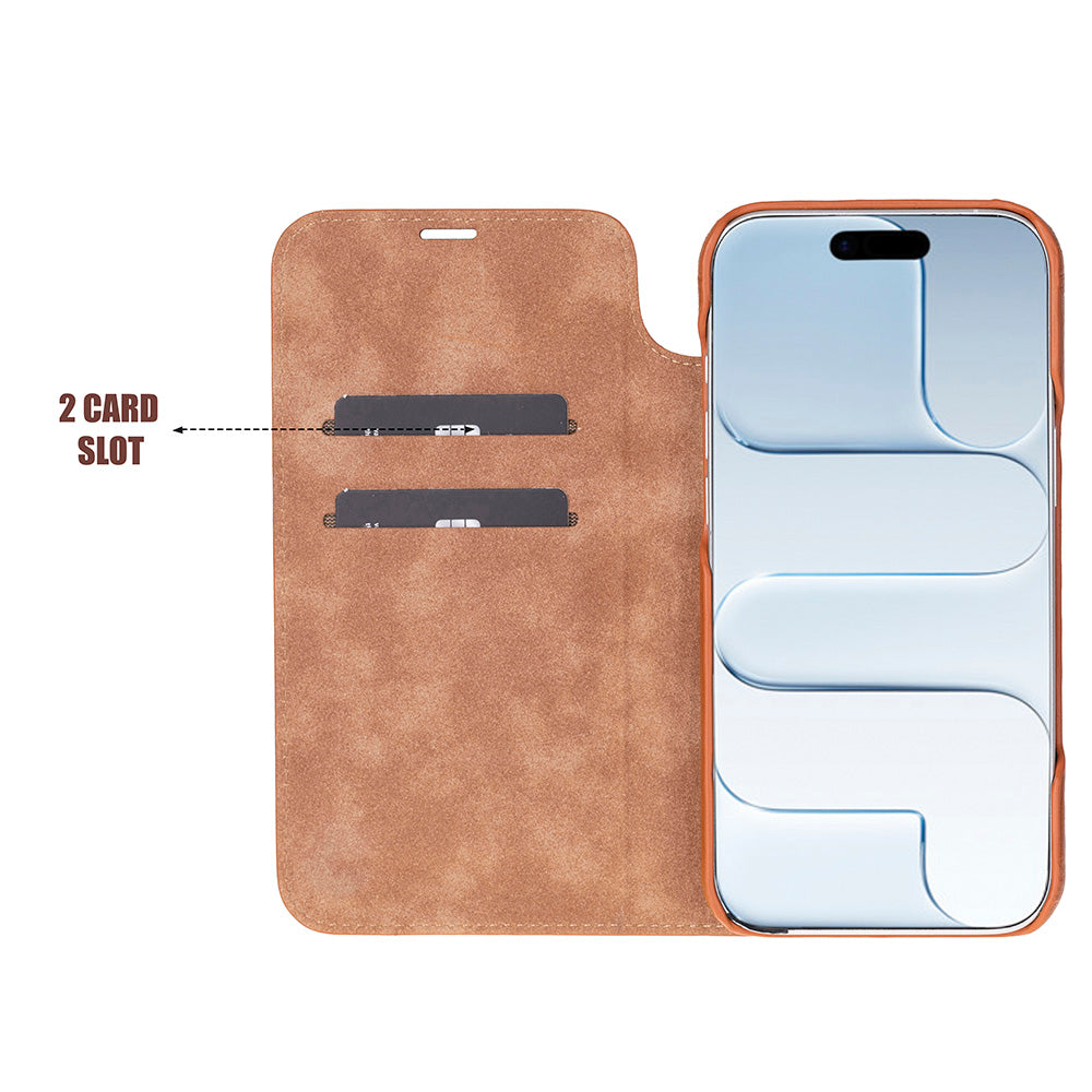 Sonat Genuine Leather iPhone 17 Air Folio Case