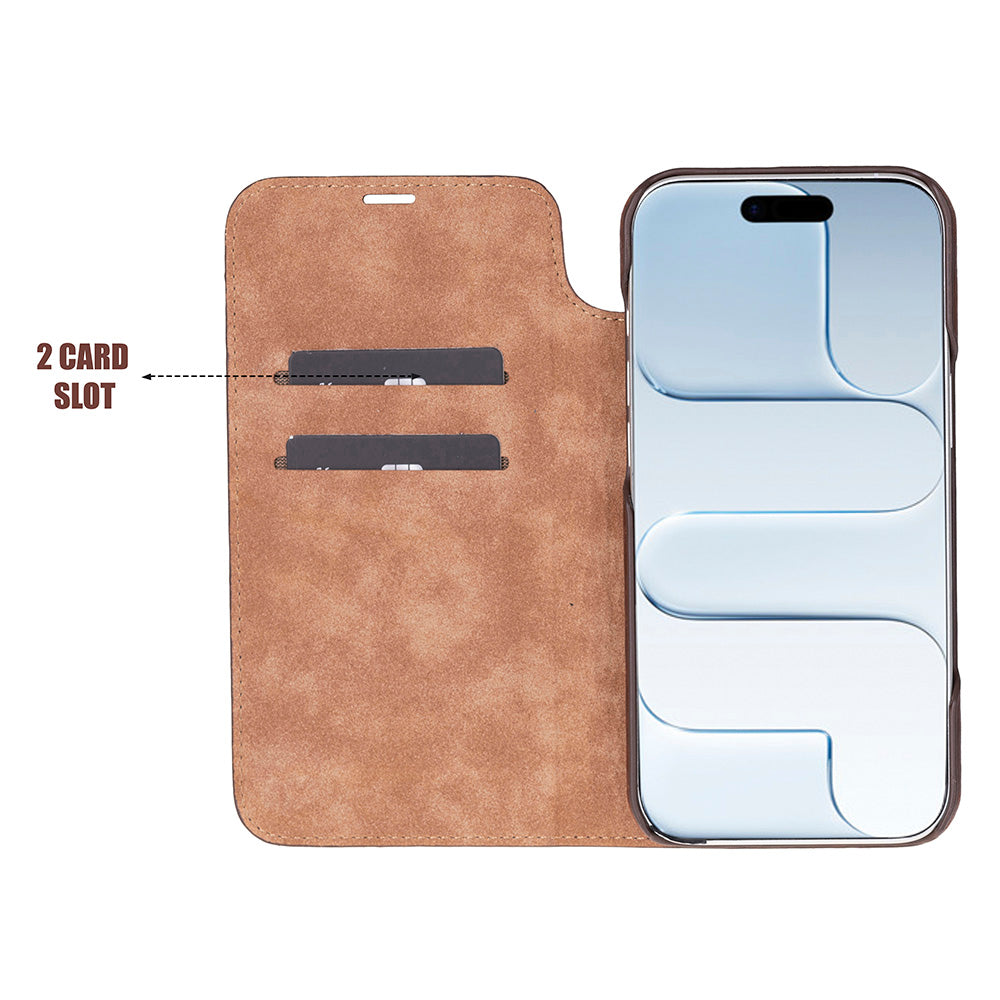 Sonat Genuine Leather iPhone 17 Air Folio Case