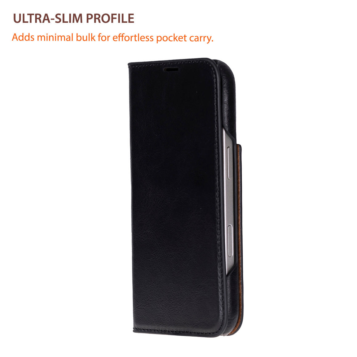 Sonat Genuine Leather iPhone 17 Folio Case