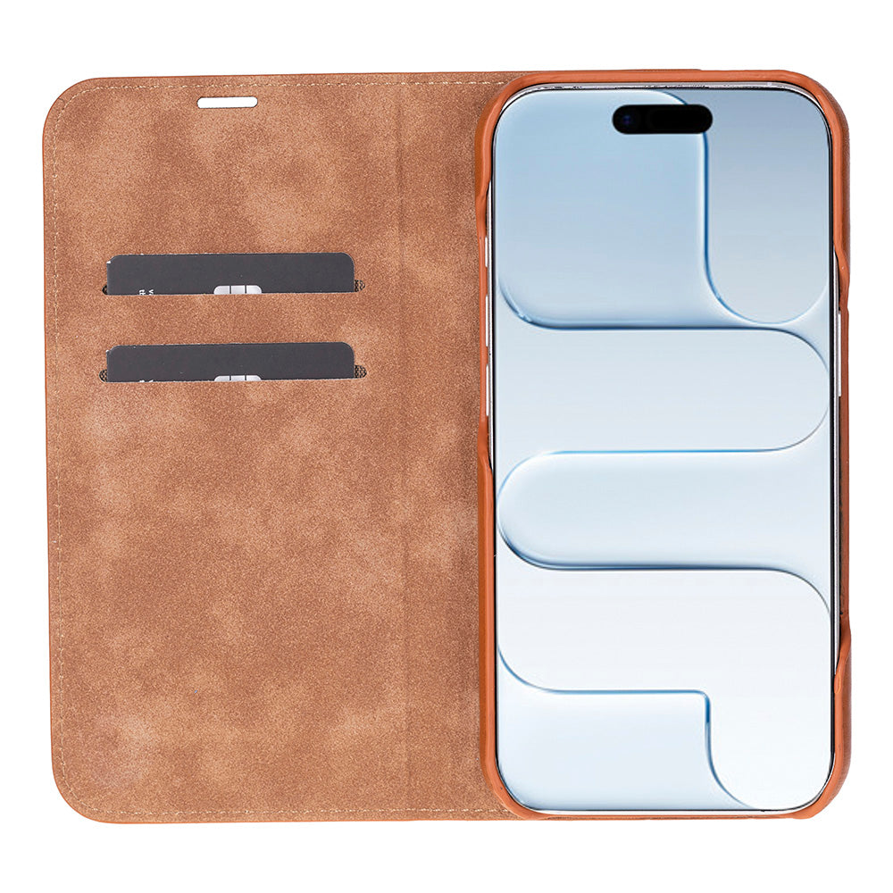 Sonat Genuine Leather iPhone 17 Folio Case