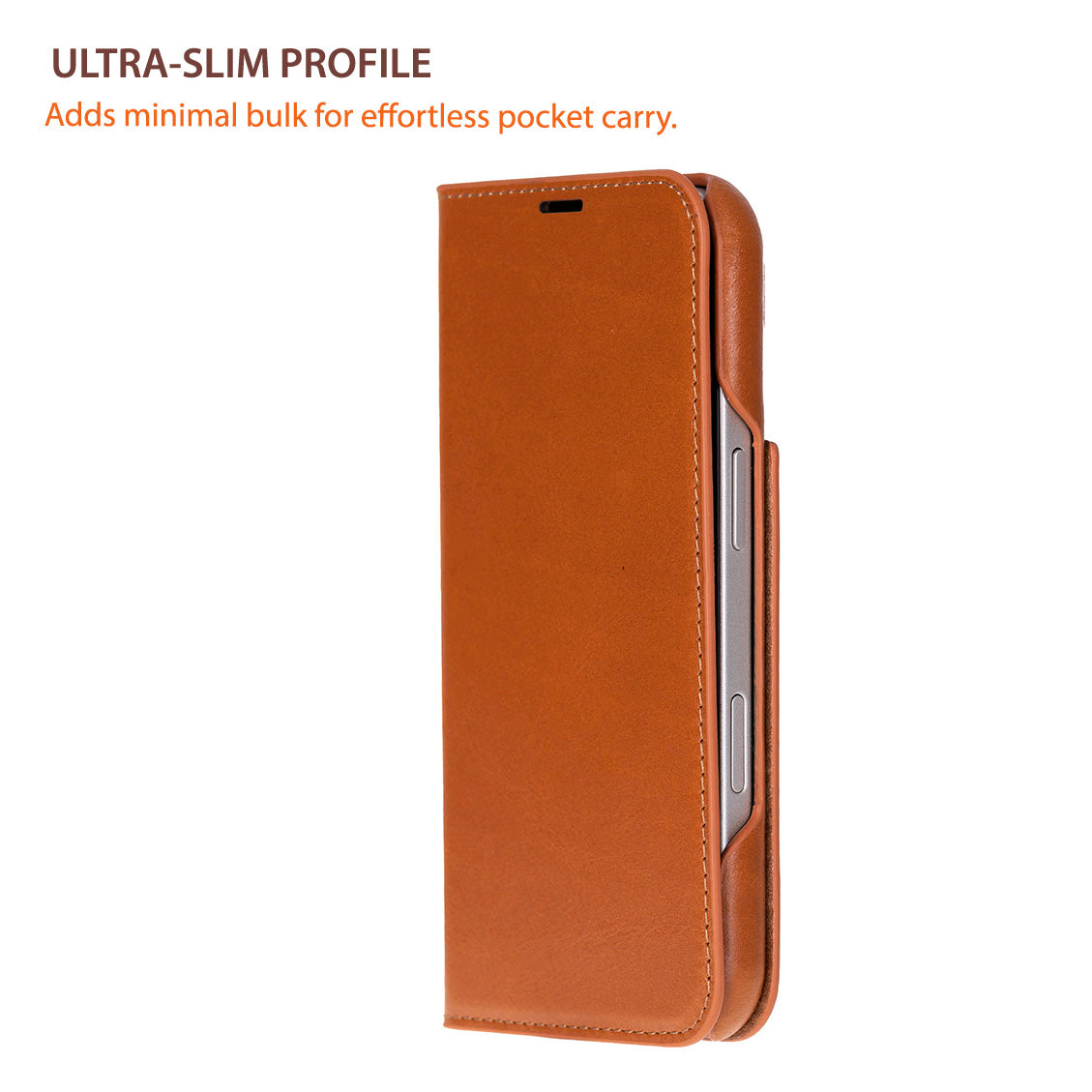 Sonat Genuine Leather iPhone 17 Folio Case