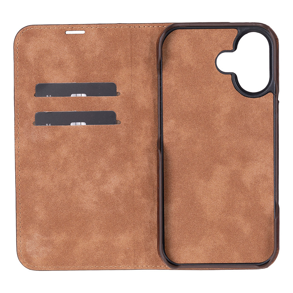 Sonat Genuine Leather iPhone 17 Folio Case