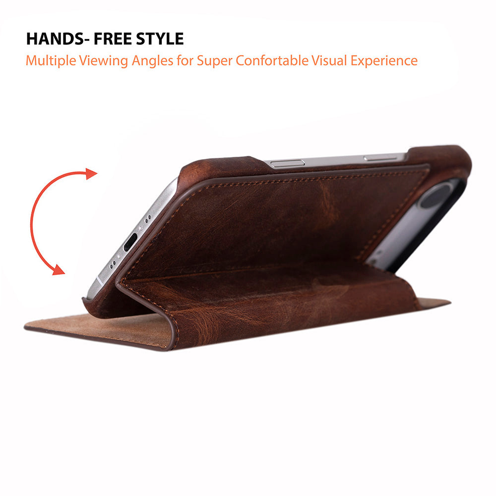 Sonat Genuine Leather iPhone 17 Air Folio Case