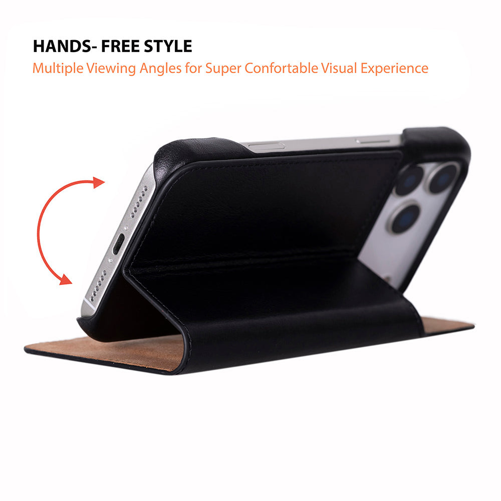 Sonat Genuine Leather iPhone 17 Pro Max Folio Case