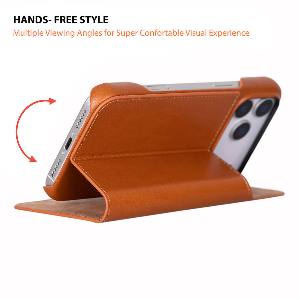Sonat Genuine Leather iPhone 17 Pro Max Folio Case