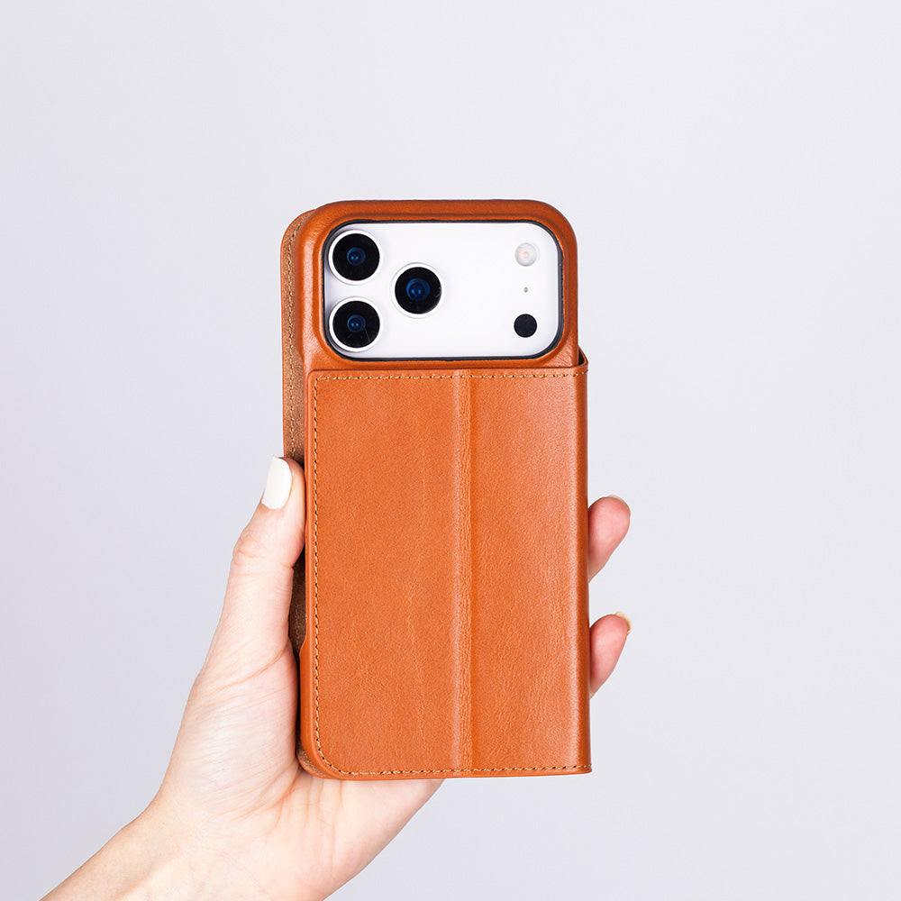 Sonat Genuine Leather iPhone 17 Pro Max Folio Case
