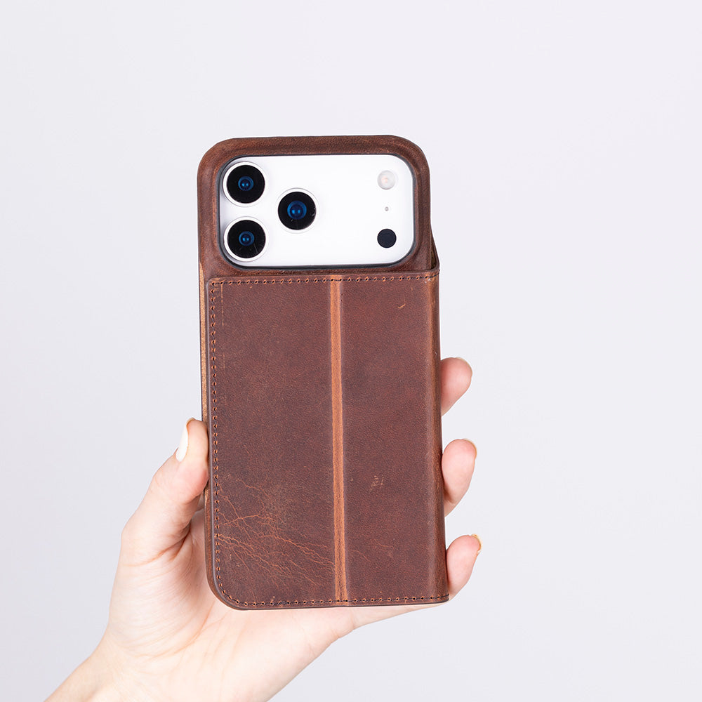 Sonat Genuine Leather iPhone 17 Pro Max Folio Case