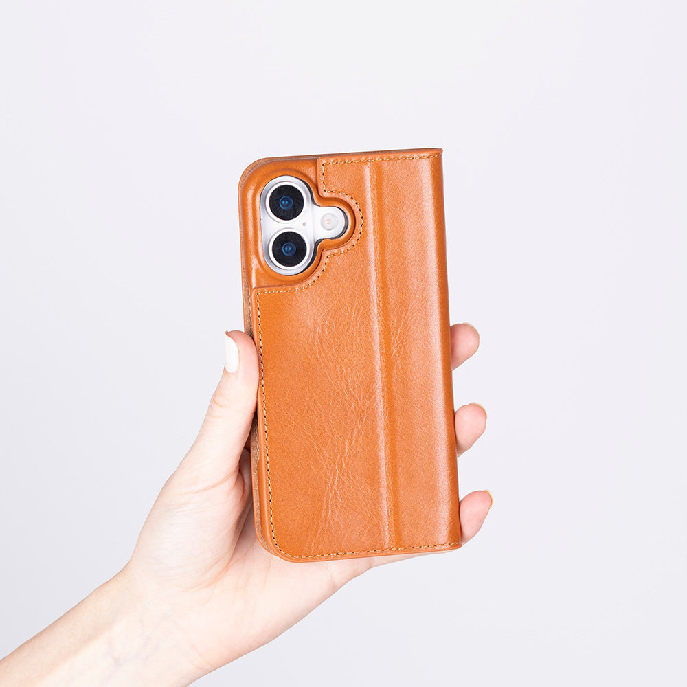Sonat Genuine Leather iPhone 17 Folio Case