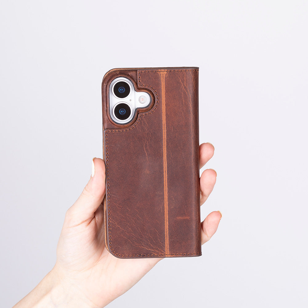 Sonat Genuine Leather iPhone 17 Folio Case
