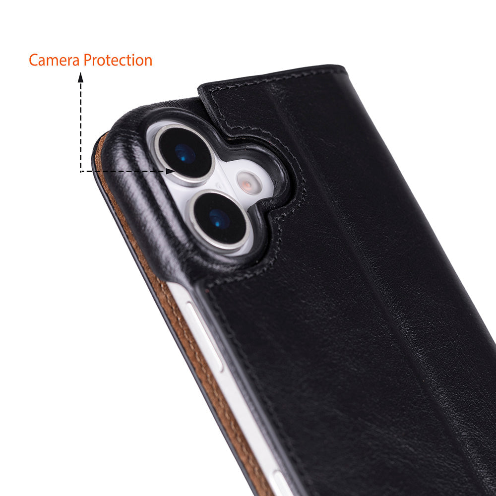 Sonat Genuine Leather iPhone 17 Folio Case