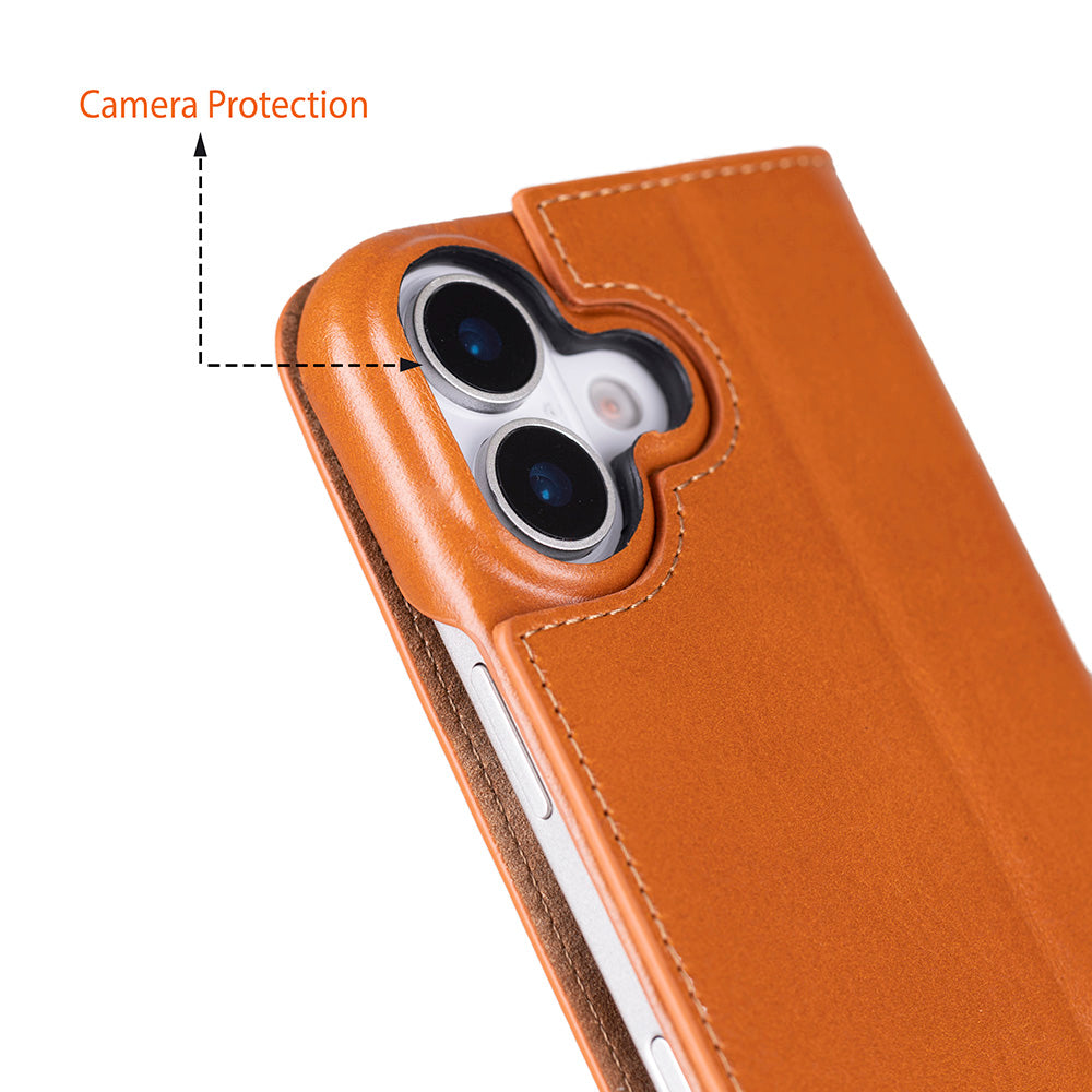 Sonat Genuine Leather iPhone 17 Folio Case