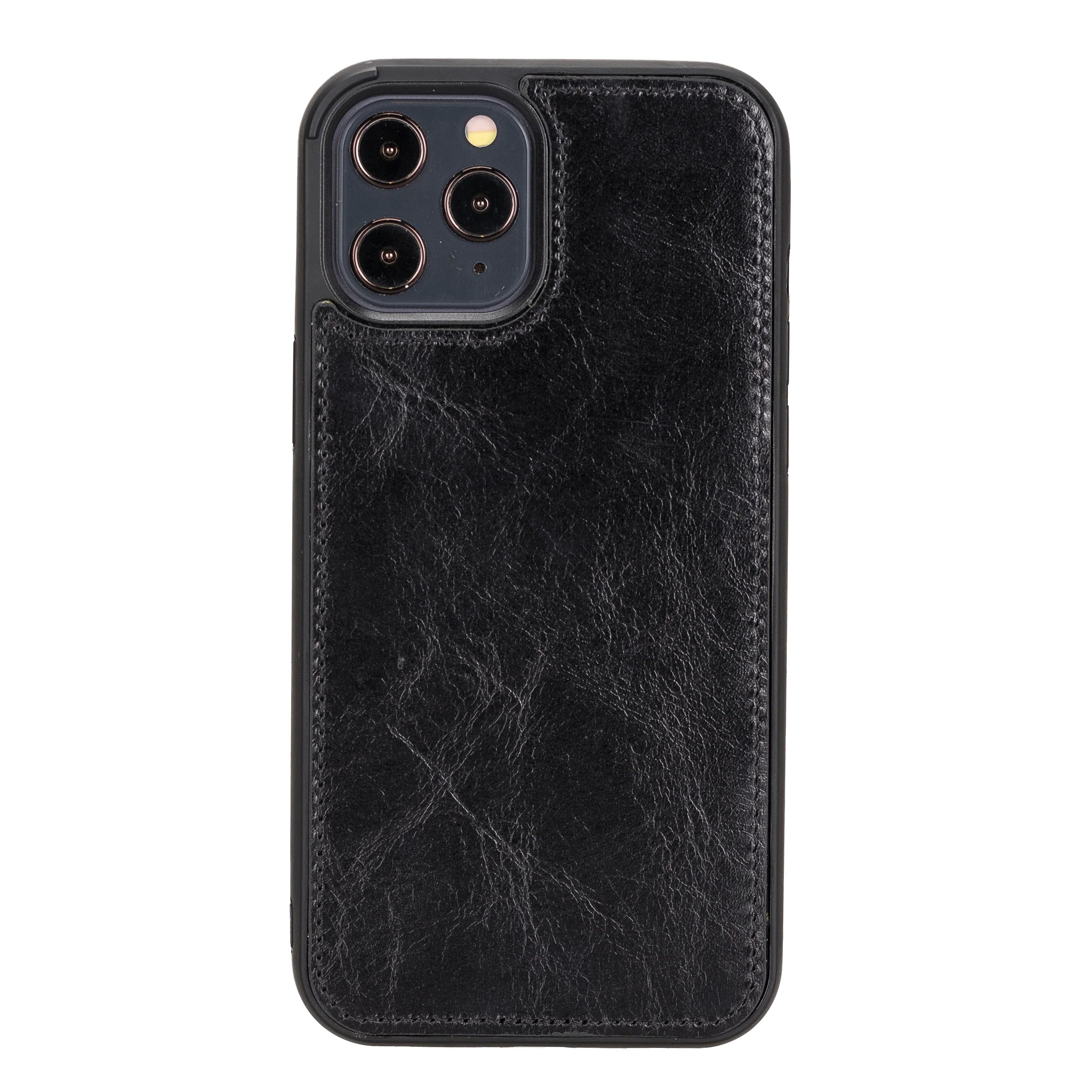 Magic iPhone 12 Pro Max Çıkarılabilir Hakiki Deri Cüzdan Kılıf