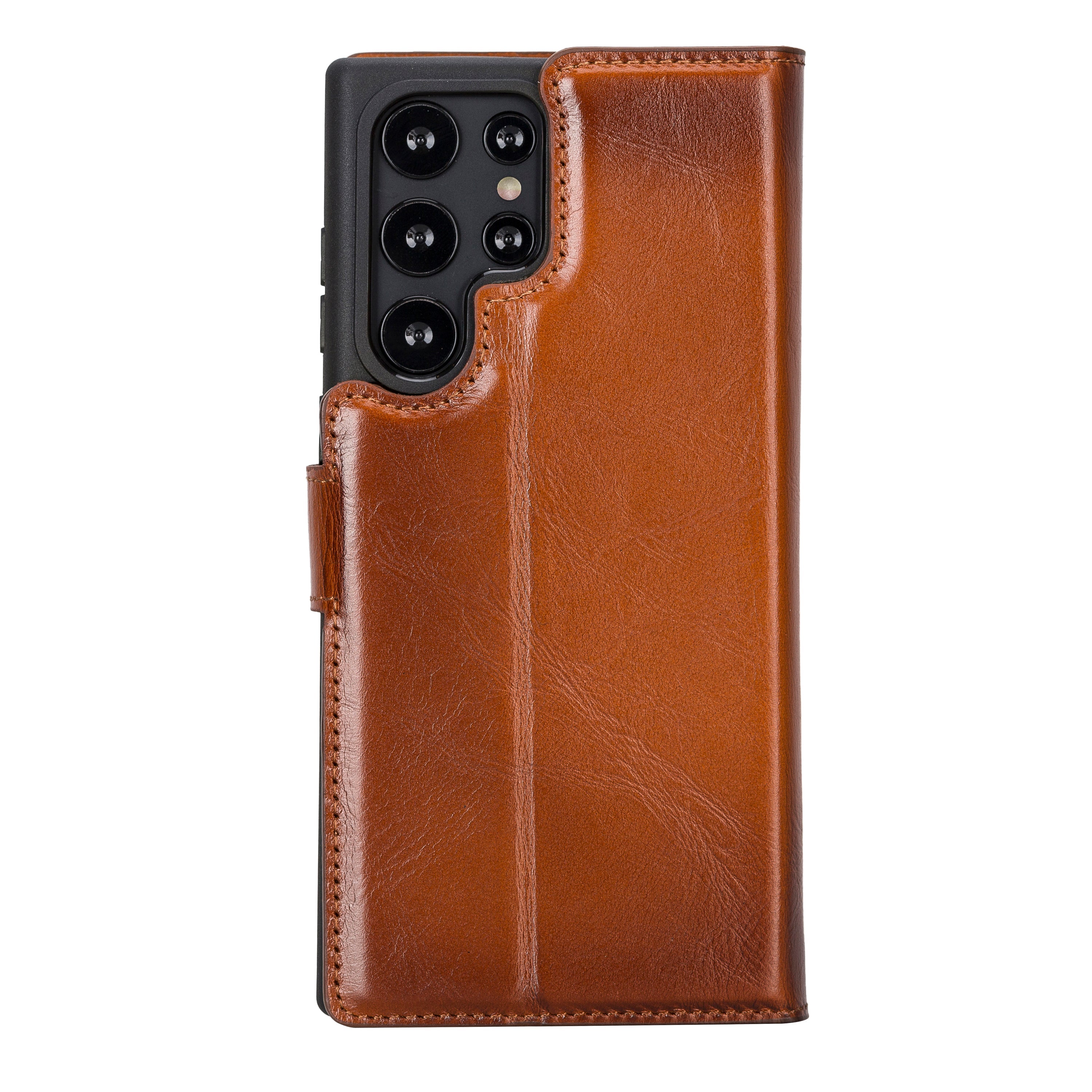 Magic Samsung Galaxy S22 Genuine Leather Detachable Wallet Case
