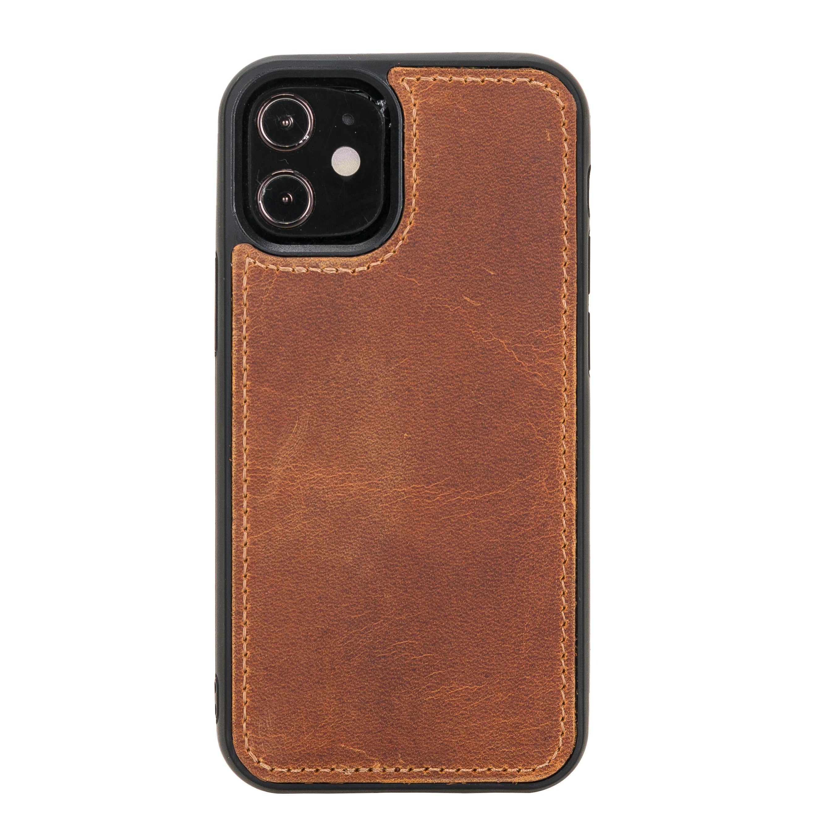 Liluri iPhone 12 Mini Detachable Genuine Leather Wallet Case