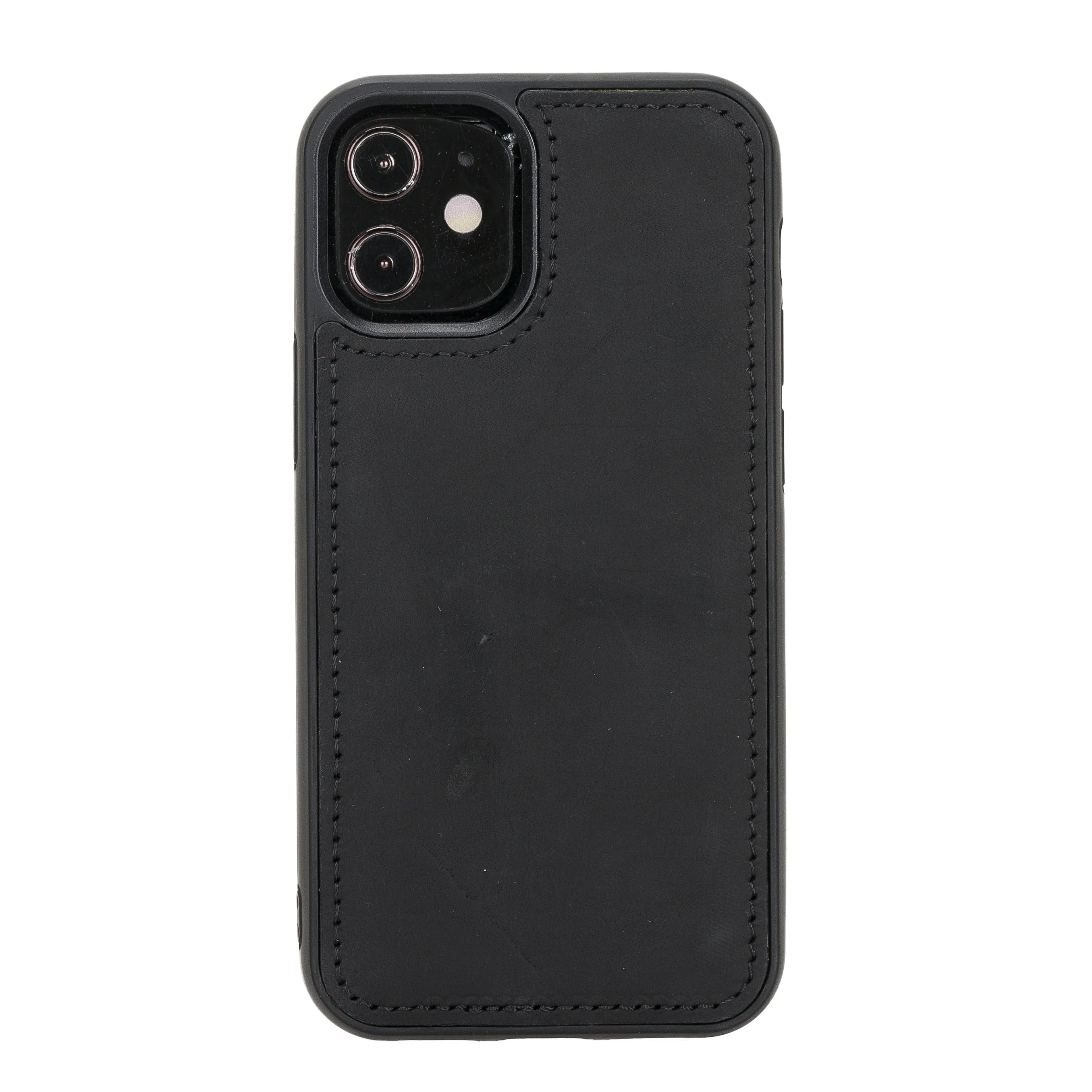 Liluri iPhone 12 Mini Detachable Genuine Leather Wallet Case