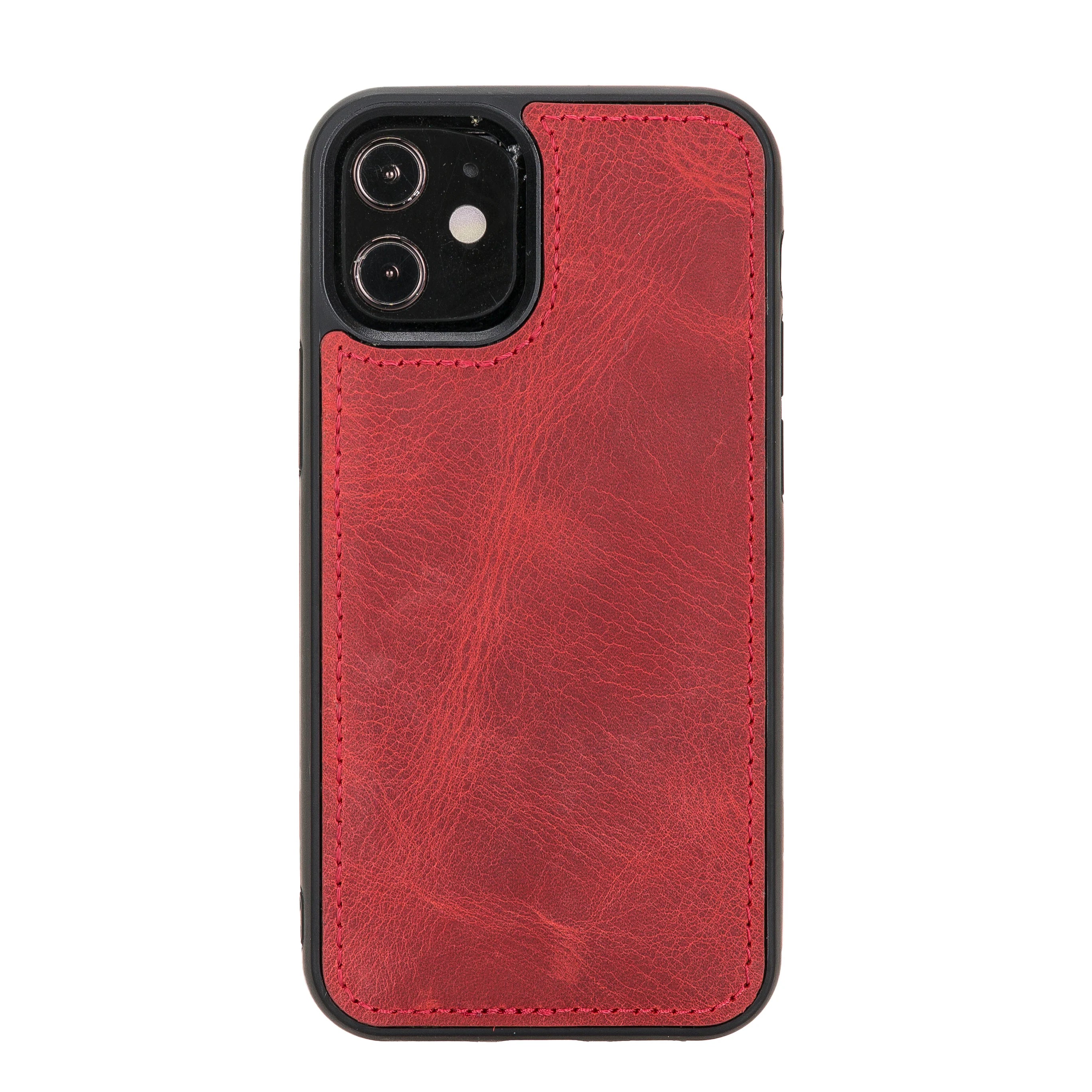 Liluri iPhone 12 Mini Detachable Genuine Leather Wallet Case