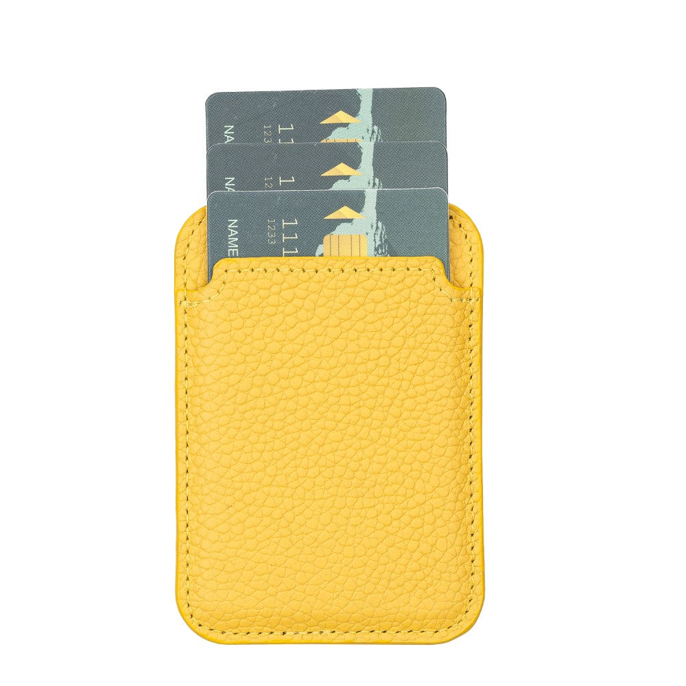 Maggy Leather Magnetic Card Holder - saracleather