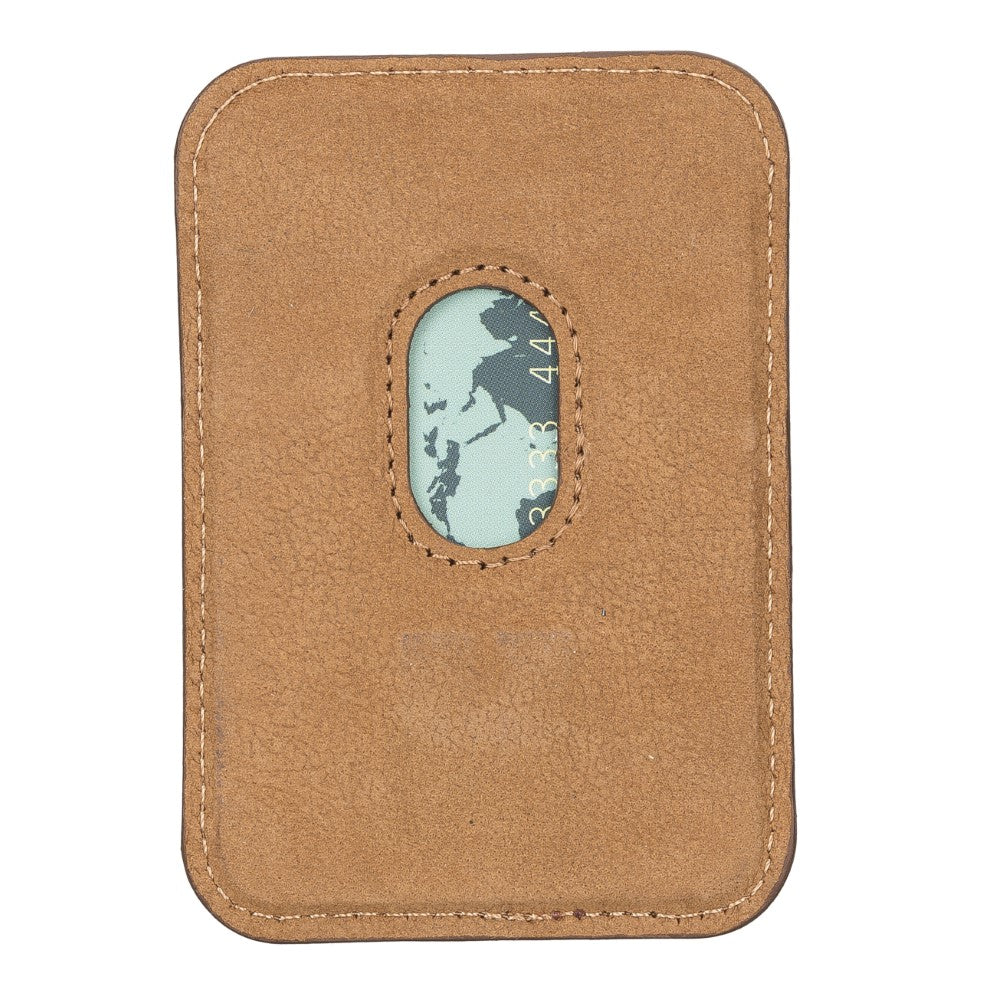 Maggy Leather Magnetic Card Holder - saracleather