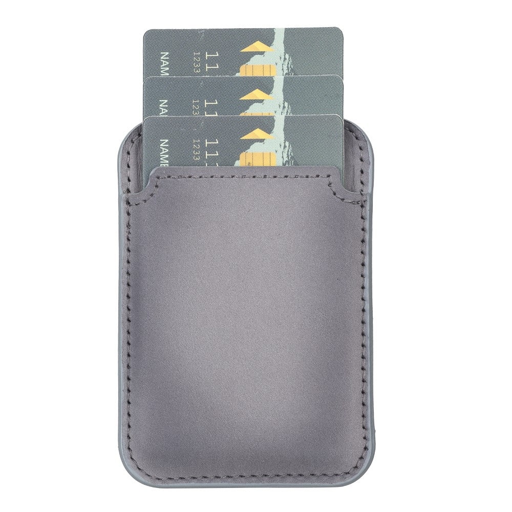 Maggy Leather Magnetic Card Holder - saracleather