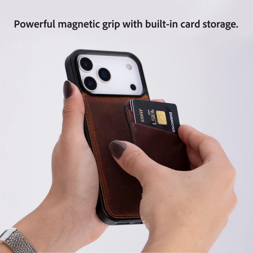 Maggy Fit CC Genuine Leather Magnetic Card Holder