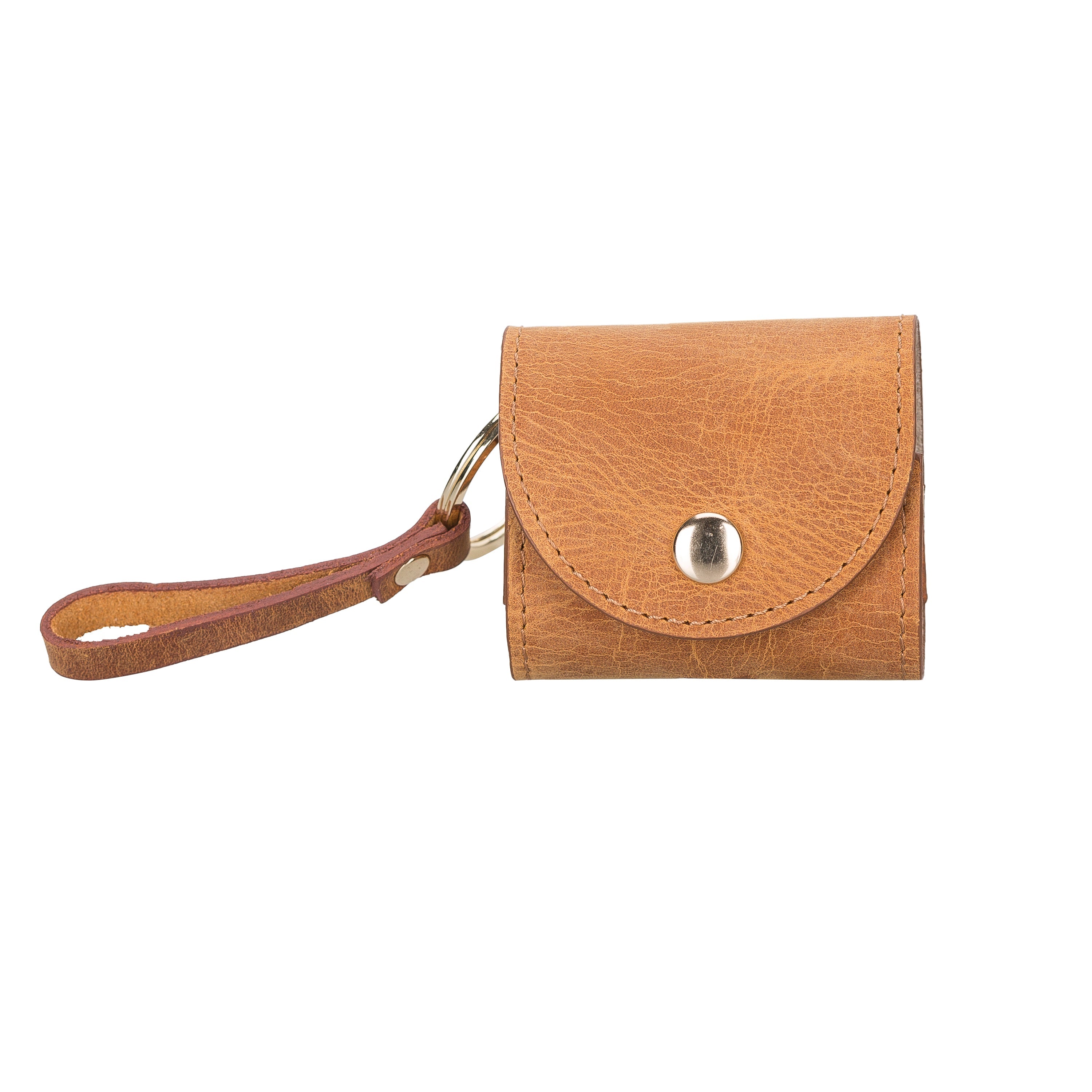 Mai Snap AirPods 3 and AirPods 4 Genuine Leather Case with Hook