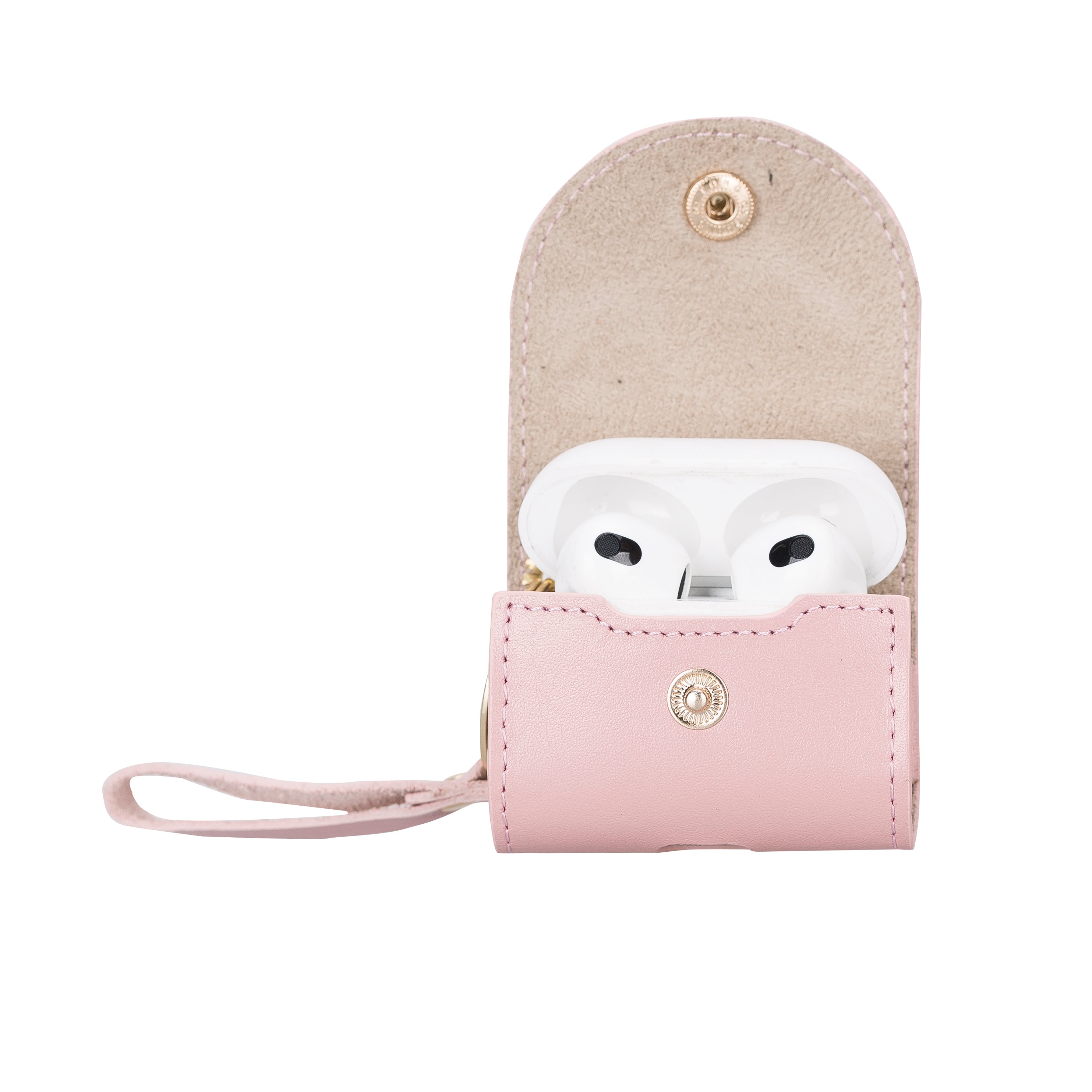 Mai Snap AirPods 3 and AirPods 4 Genuine Leather Case with Hook