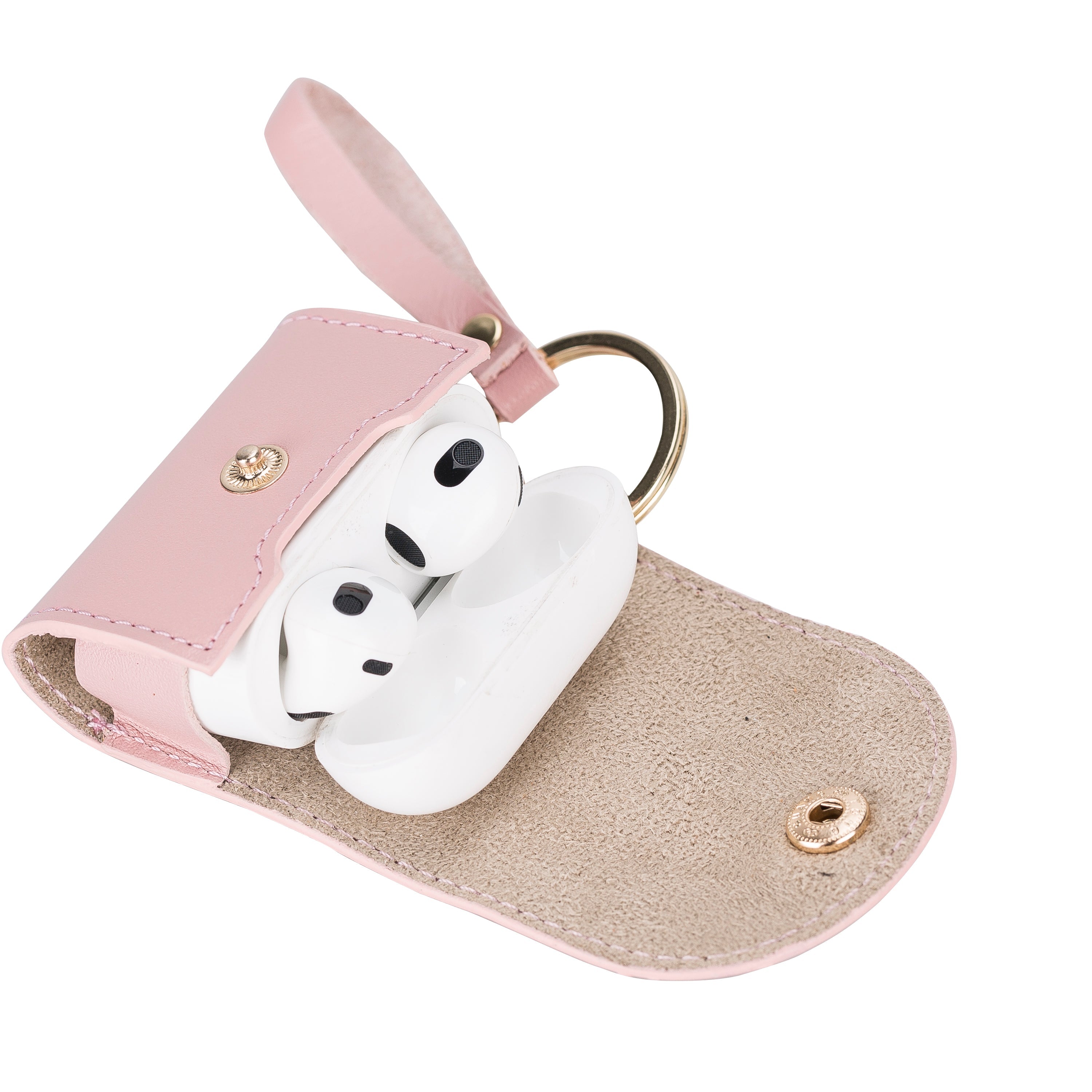 Mai Snap AirPods 3 and AirPods 4 Genuine Leather Case with Hook