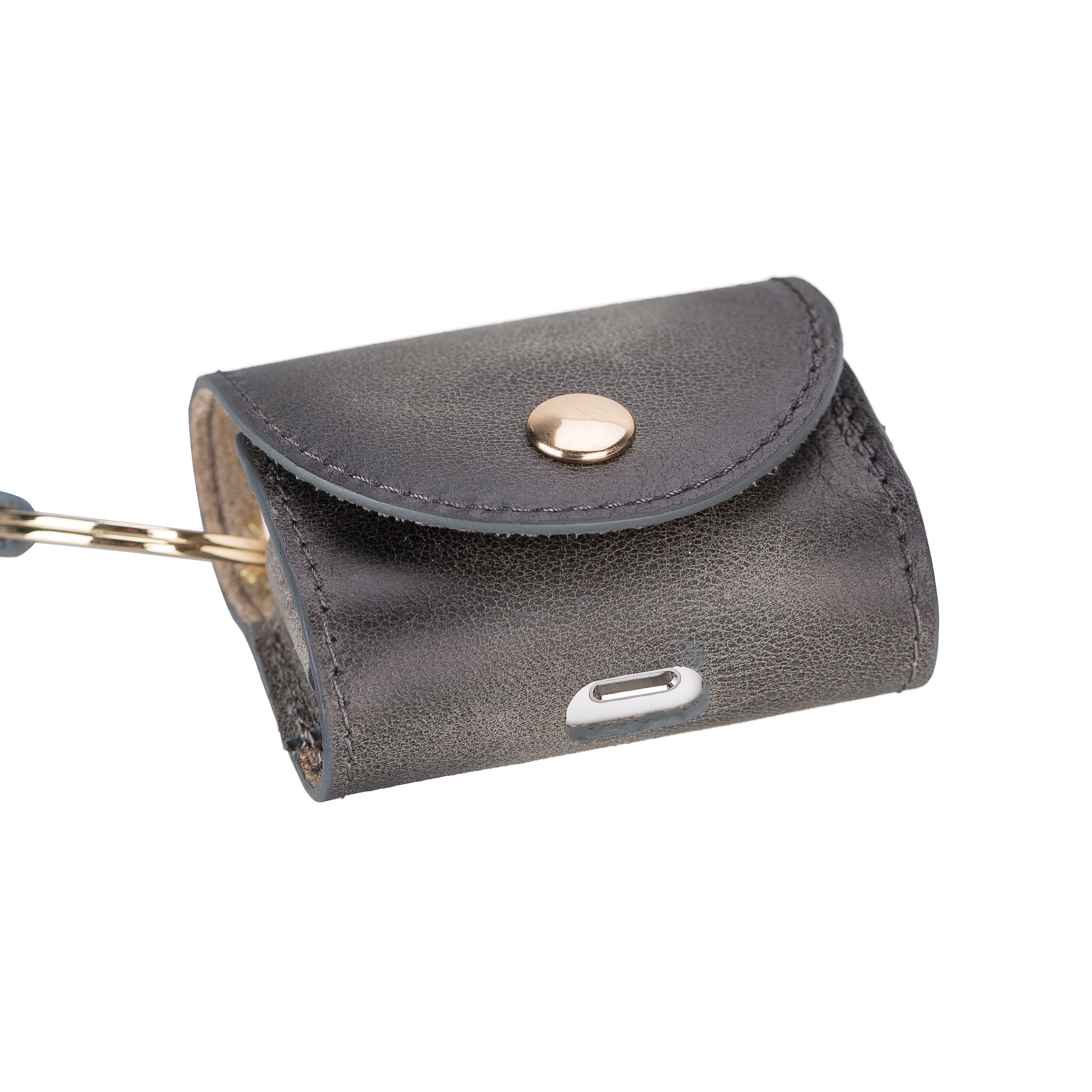 Mai Snap AirPods 3 and AirPods 4 Genuine Leather Case with Hook