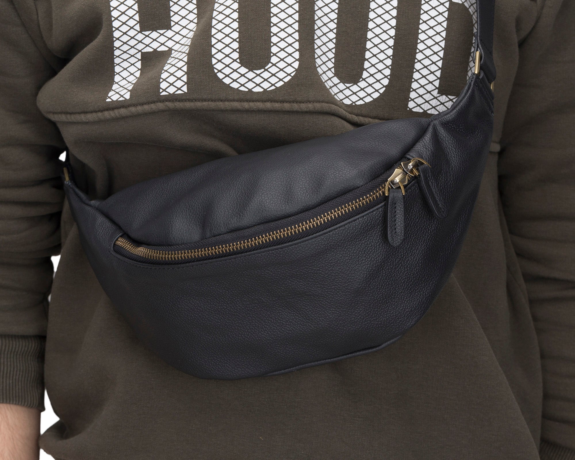 Minoan Genuine Leather Waist Bag