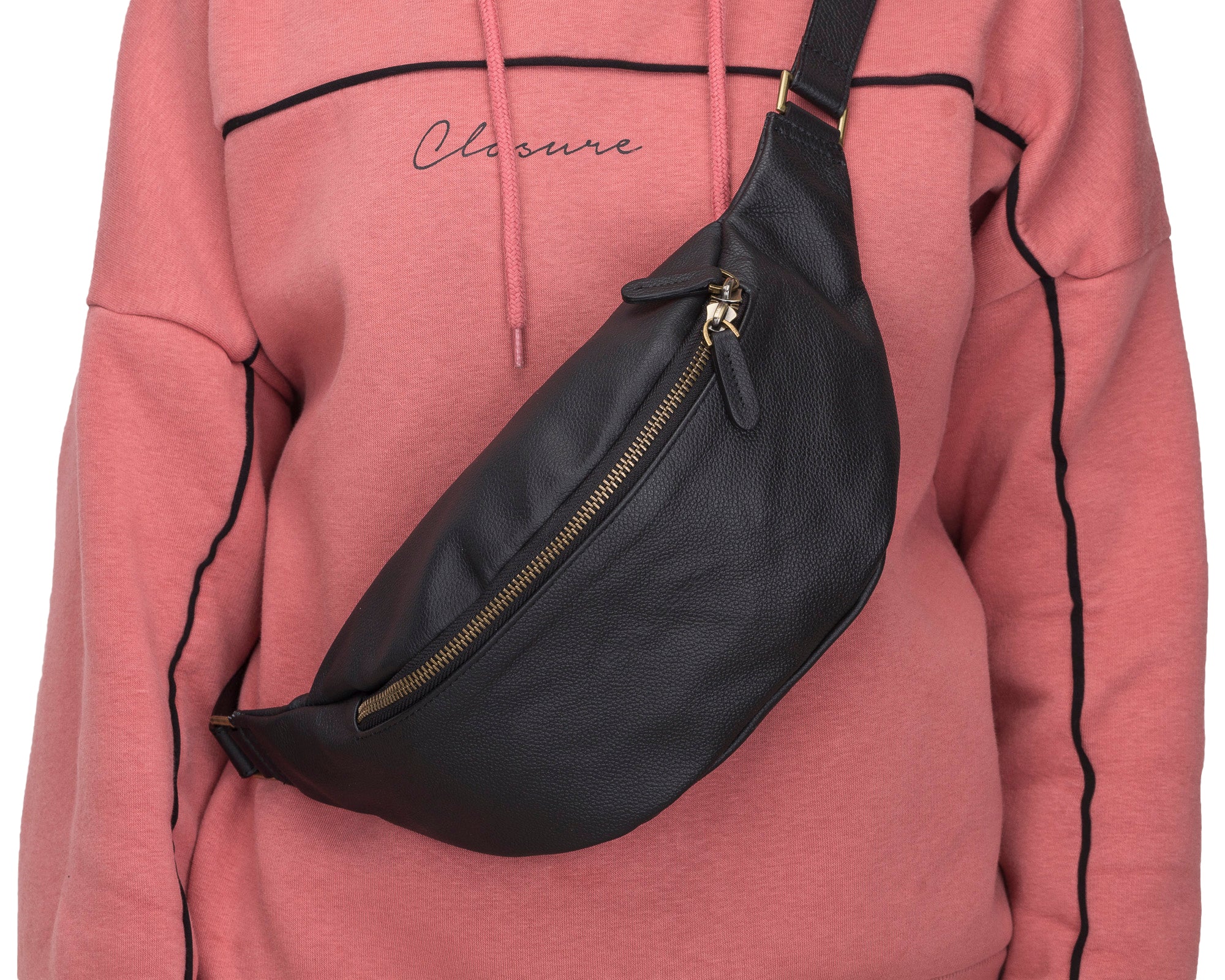 Minoan Genuine Leather Waist Bag