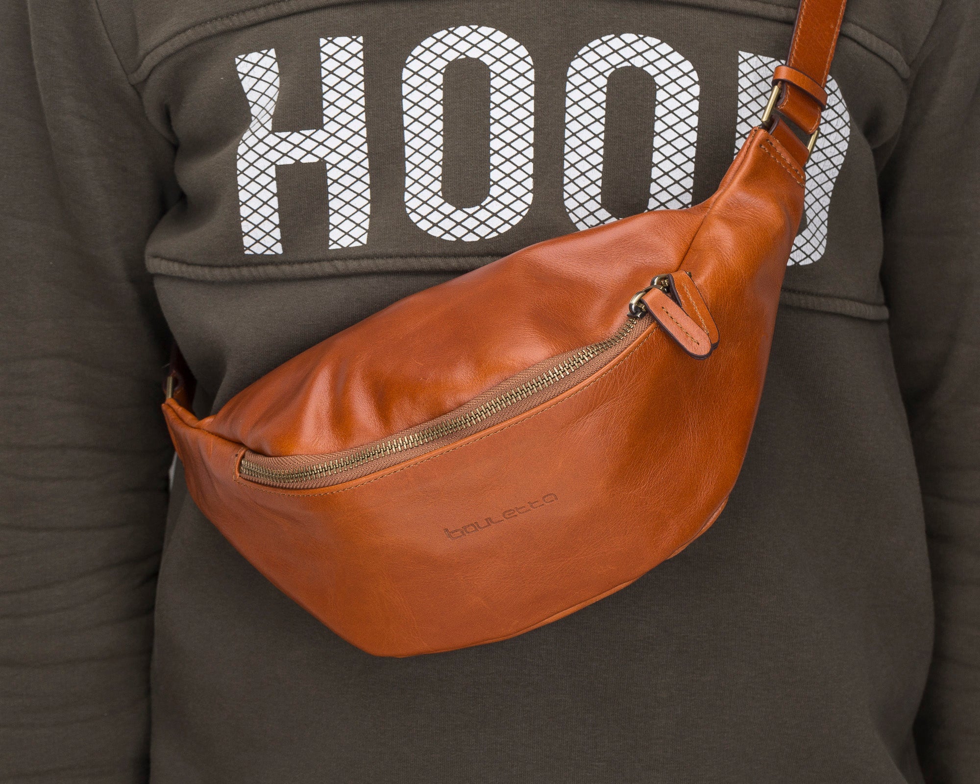 Minoan Genuine Leather Waist Bag