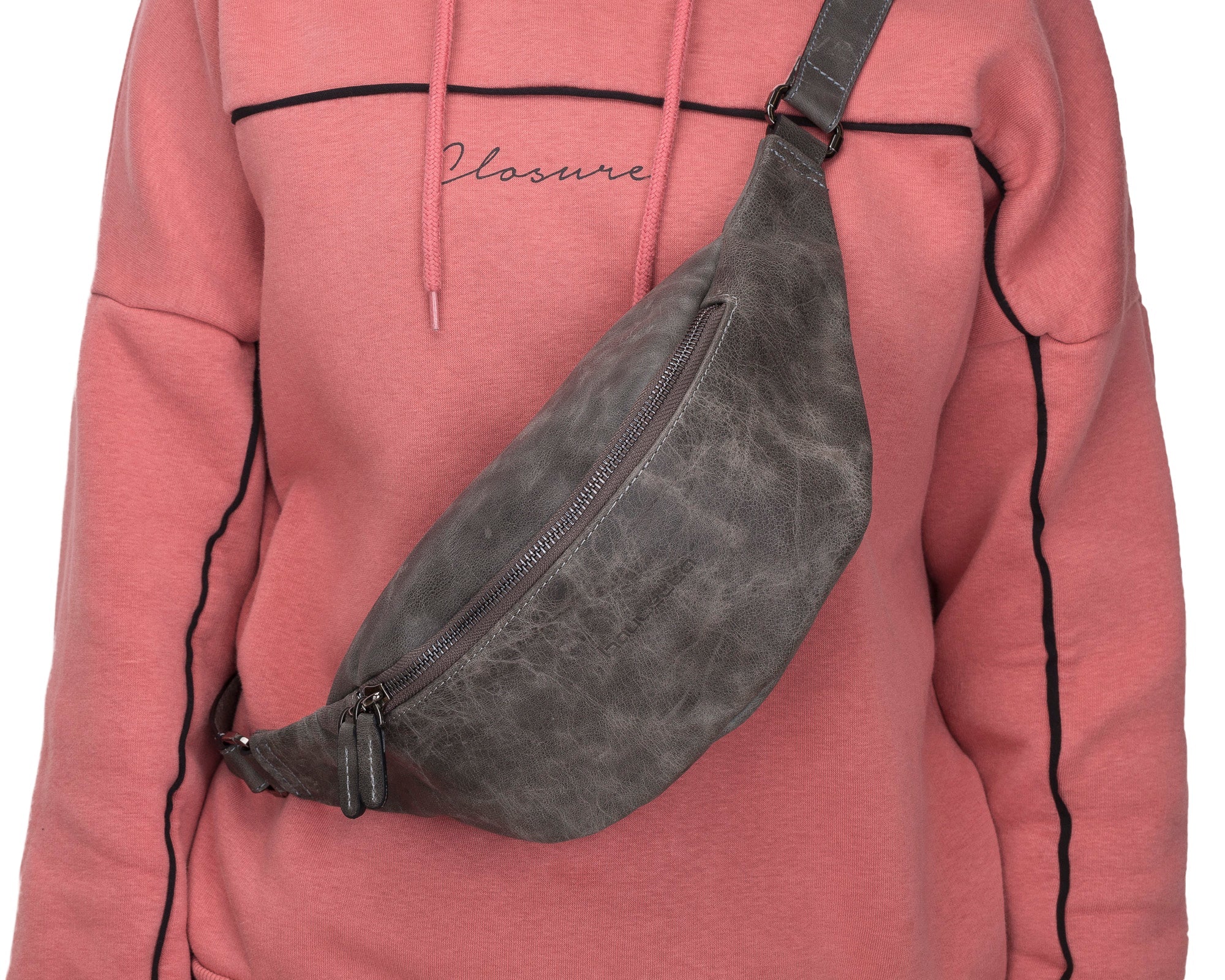 Minoan Genuine Leather Waist Bag