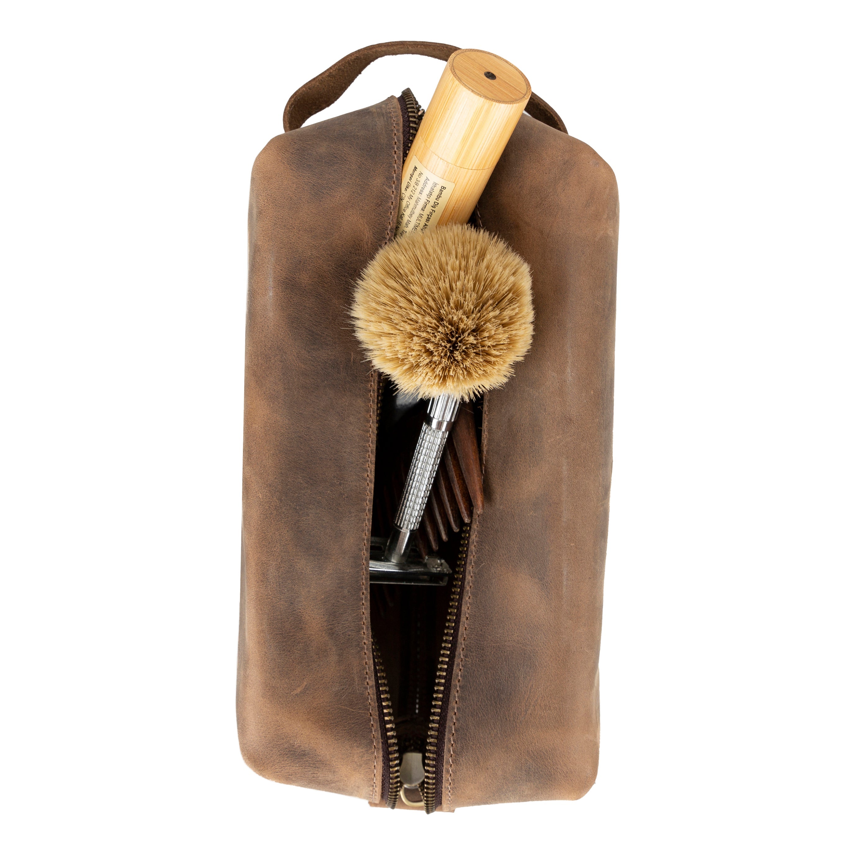 Eve Genuine Leather Dopp Kit, X Large