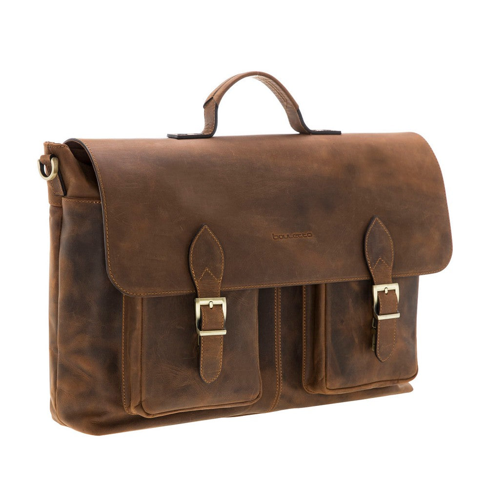 Olympus Genuine Leather Business Briefcase / Laptop Case