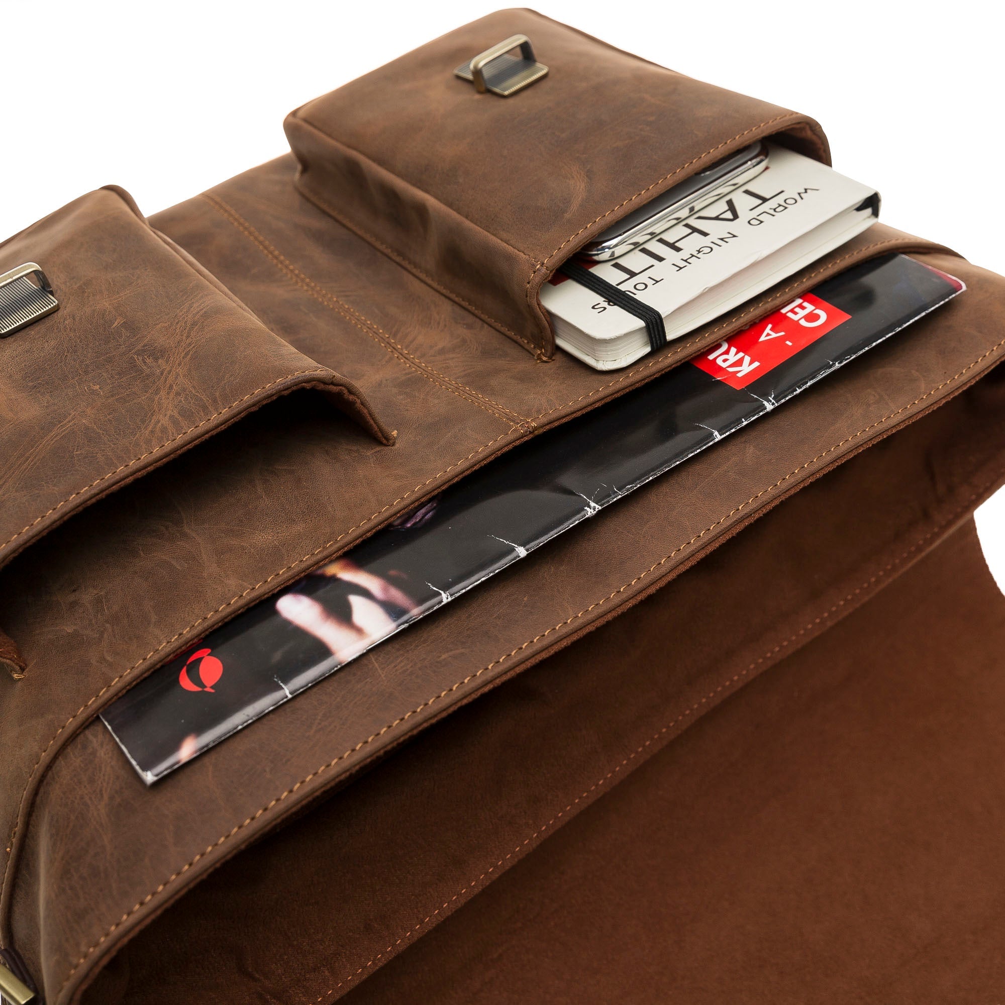 Olympus Genuine Leather Business Briefcase / Laptop Case