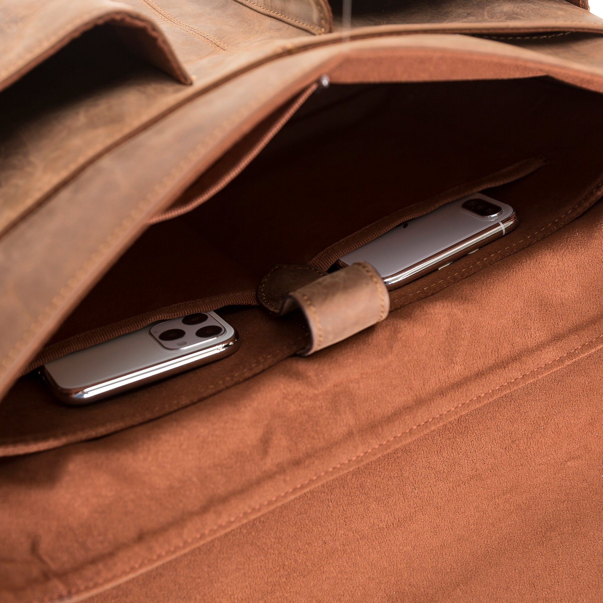 Olympus Genuine Leather Business Briefcase / Laptop Case