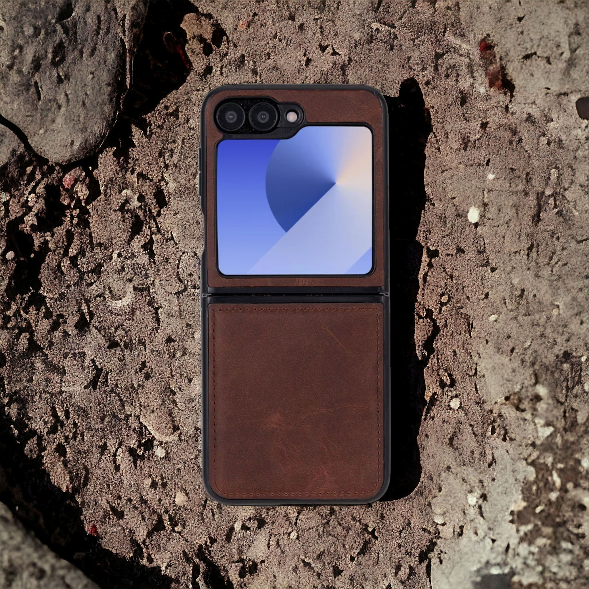 Flex Cover Samsung Z Flip 6 Genuine Leather Case