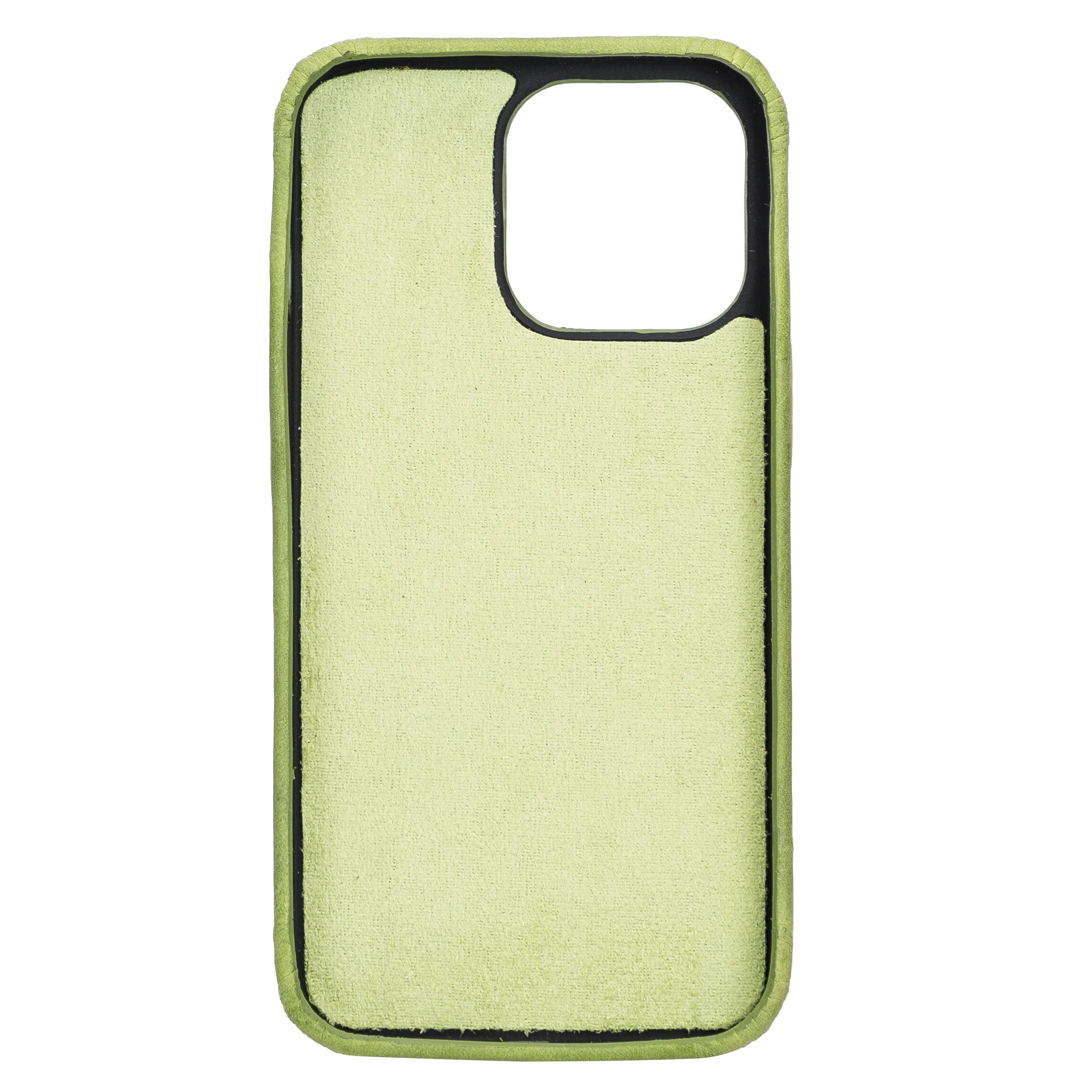 Rock Cover iPhone 13 Pro Genuine Leather Case with Card Holder