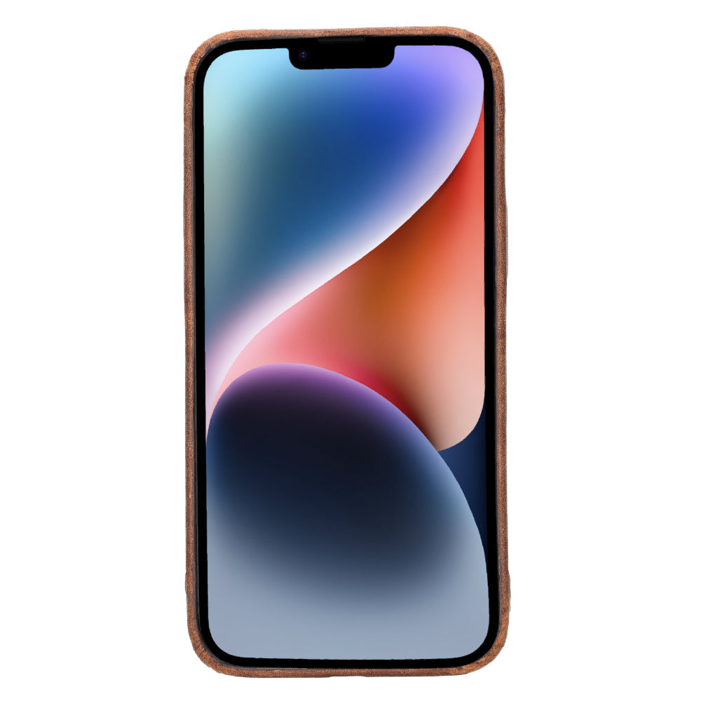 Rock Cover iPhone 15 Genuine Leather Case