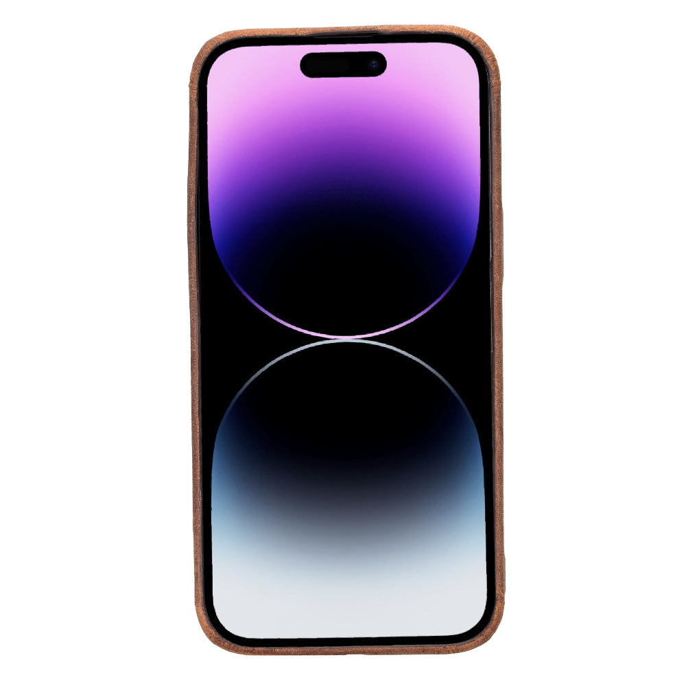 Rock Cover iPhone 15 Pro Genuine Leather Case