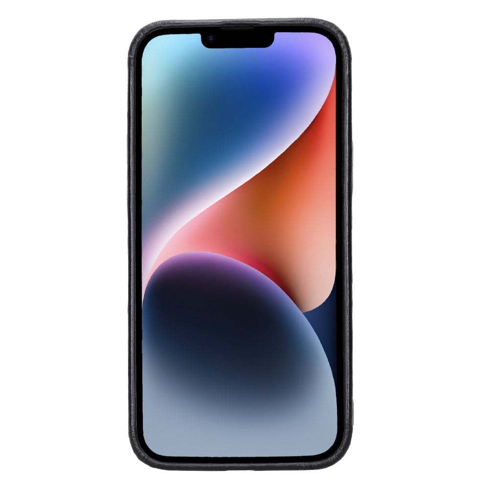 Rock Cover iPhone 15 Genuine Leather Case