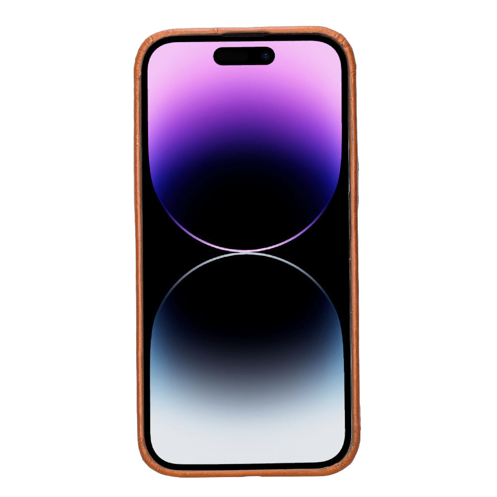 Rock Cover iPhone 15 Pro Genuine Leather Case