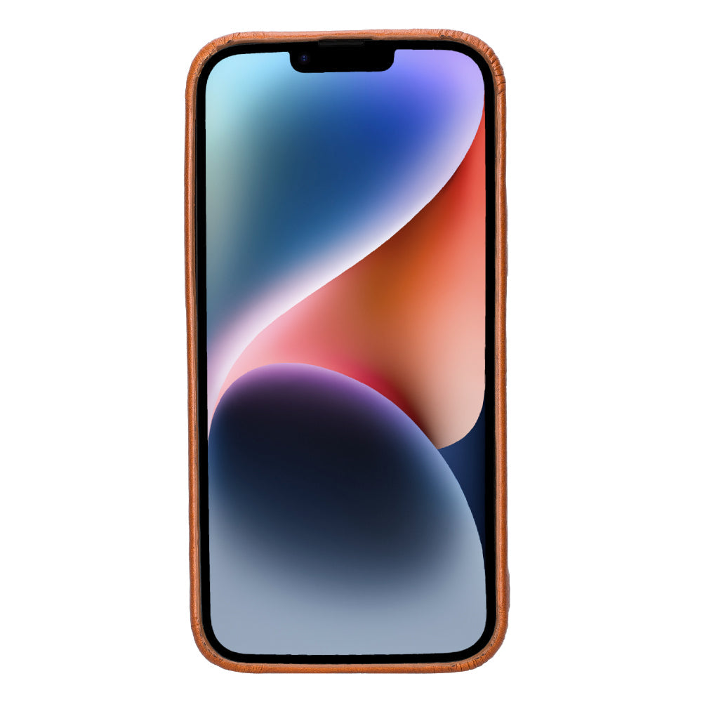 Rock Cover iPhone 15 Genuine Leather Case