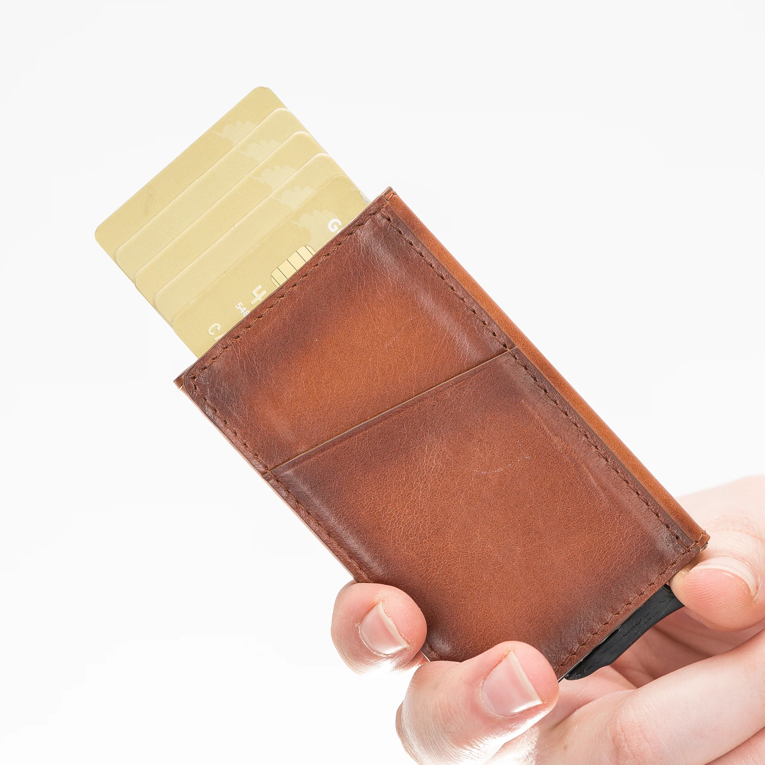 Torres Genuine Leather Pop-up Card Holder