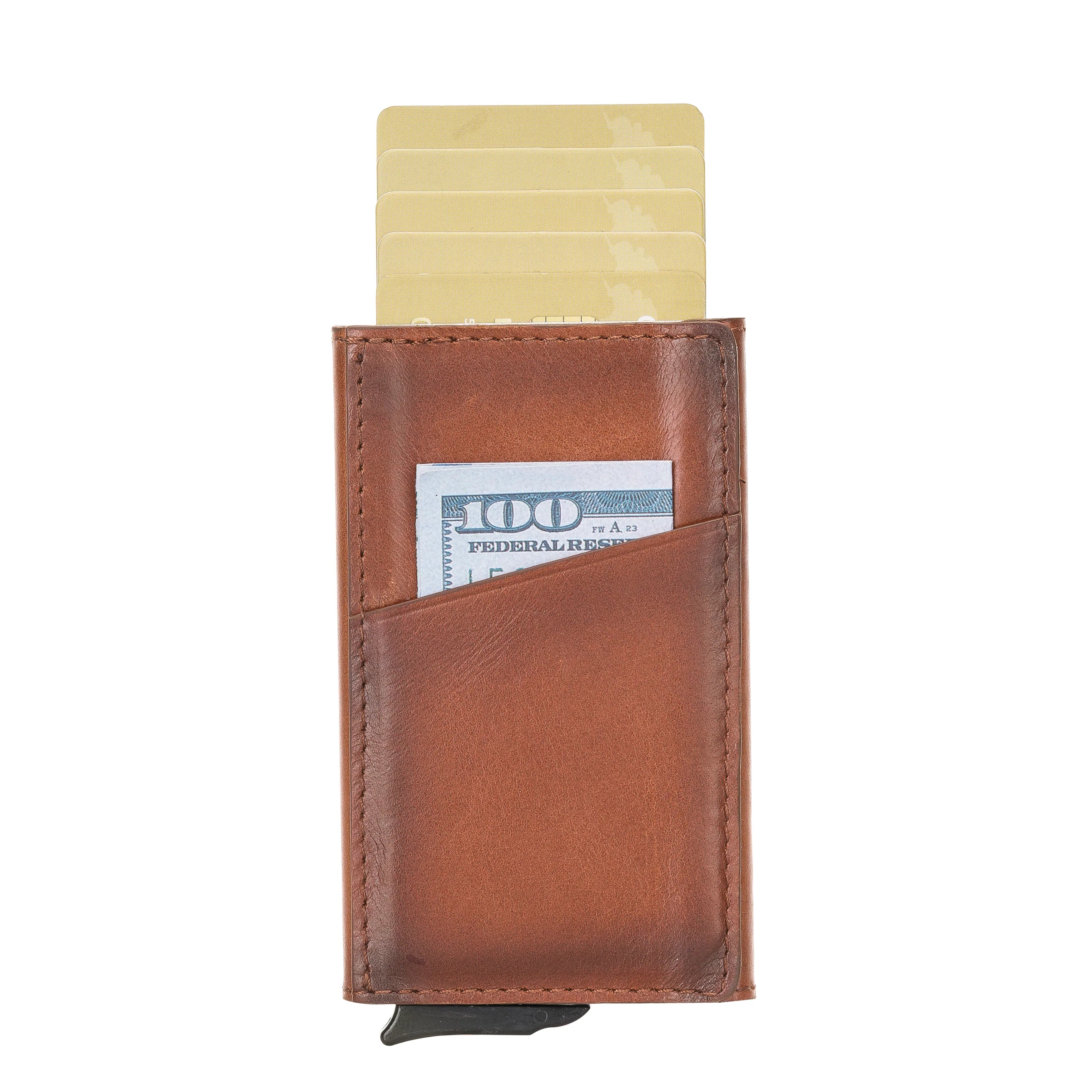 Torres Genuine Leather Pop-up Card Holder