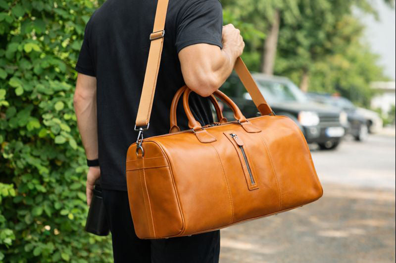 Dolly Genuine Leather Weekend Duffle Bag